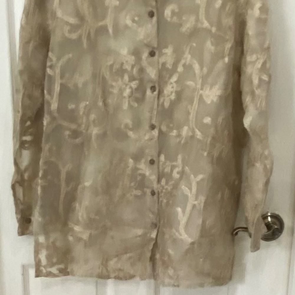 Chico Design, Sheer Collared, Button Down Blouse,… - image 5